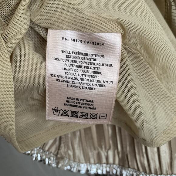 Maeve Gold Metallic Tank Size Small - Picture 2 of 5